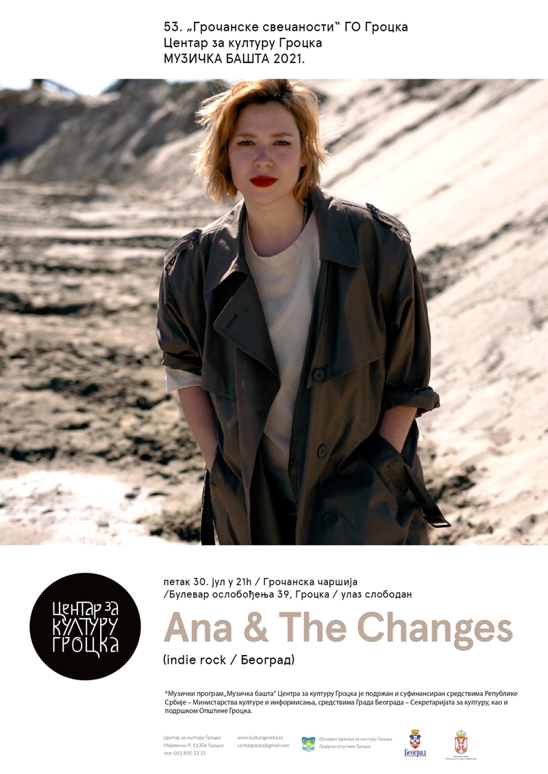 53. „Грочанске свечаности“ ГО Гроцка уз концерт рок састава ANA & THE CHANGES у Грочанској чаршији